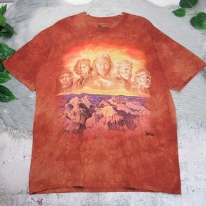 THE MOUNTAIN Grand Canyon Navajo Native American Tie-Dye Crew Neck Tee Mens XL
